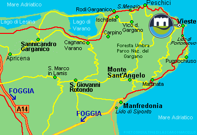 Stadt von Vieste del Gargano